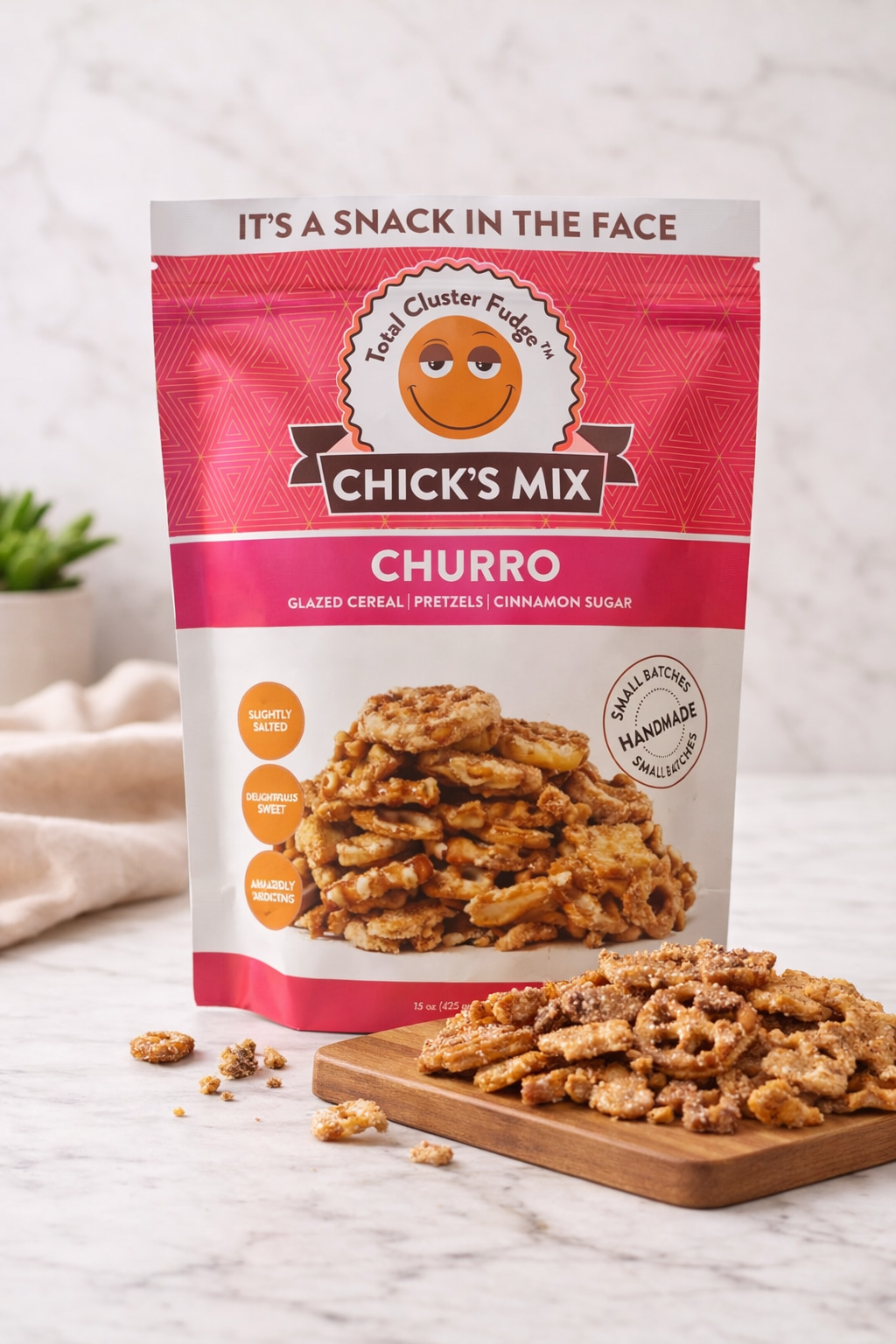 Total Cluster Fudge Chick's Mix Peanut Butter, 15 oz