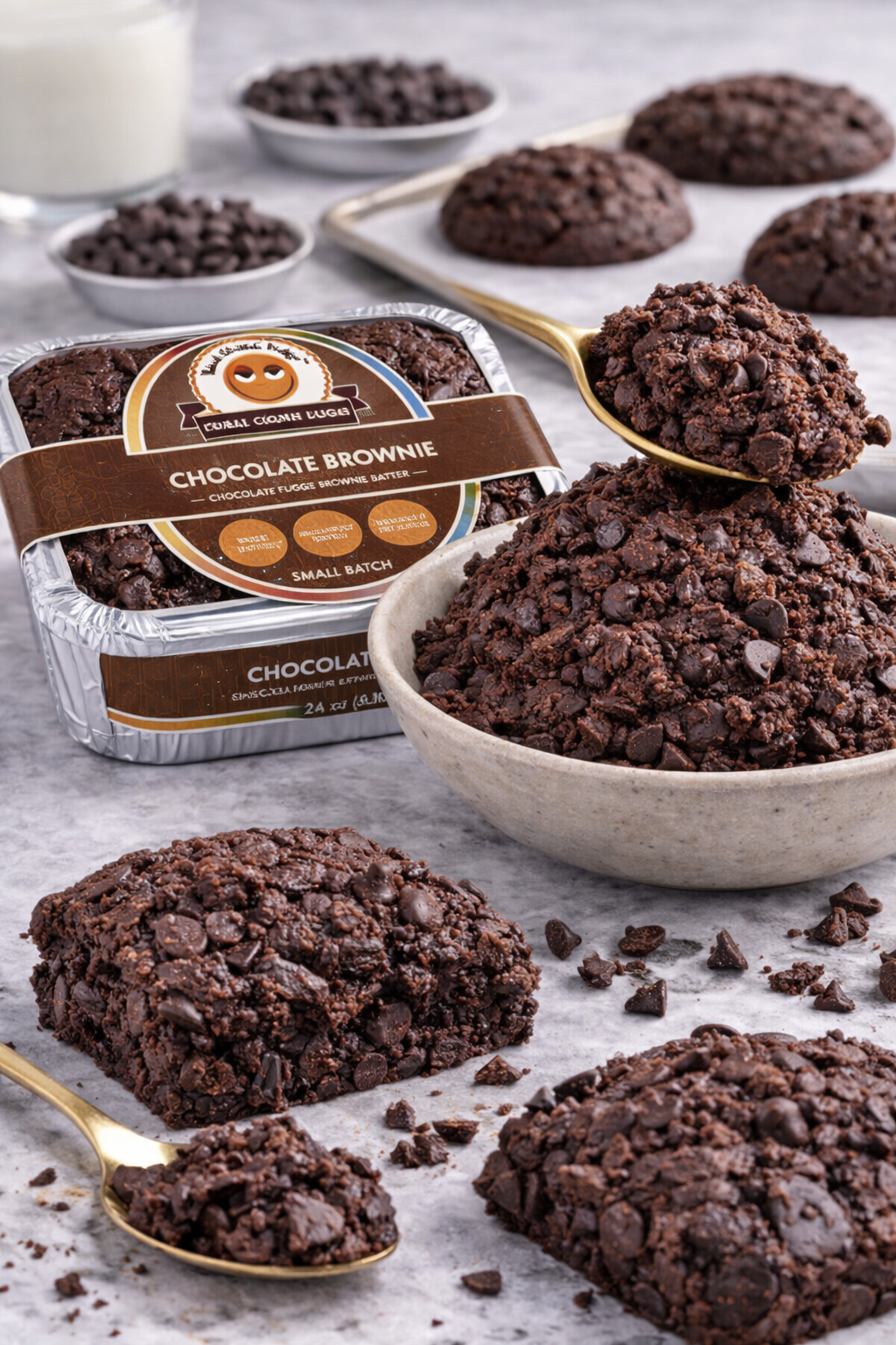 3 lbs Chocolate Brownie Cookie Dough Snack Sweet Flavor Dessert