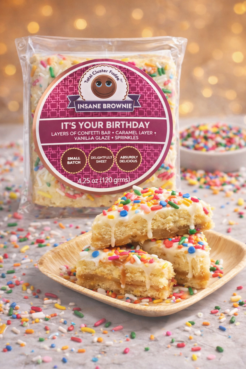 It's Your Birthday Brownie Foods Cake 3 lbs in Convenient Box Perfect for Sharing