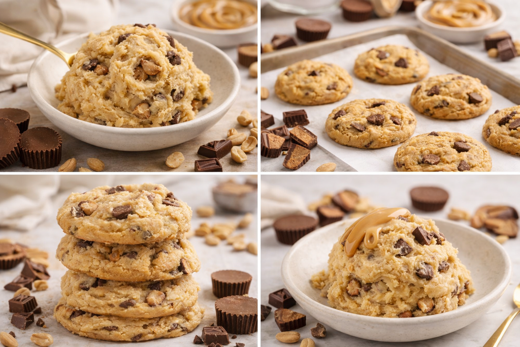 3 lbs Peanut Butter Edible Cookie Dough Snack Sweet Flavor Dessert