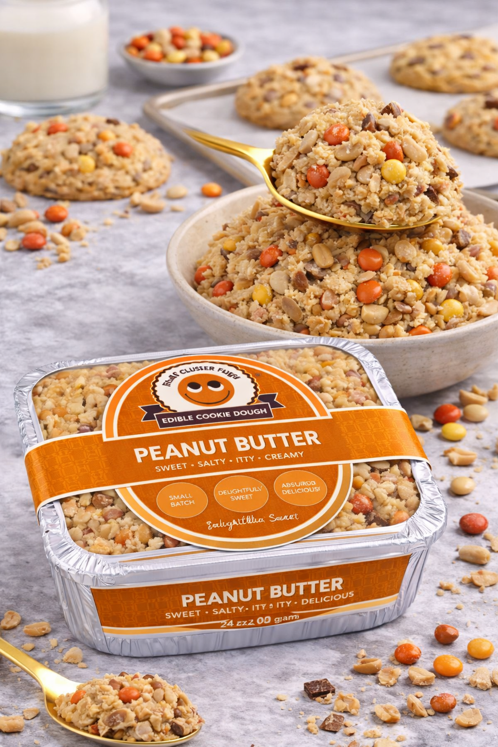 3 lbs Peanut Butter Edible Cookie Dough Snack Sweet Flavor Dessert