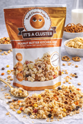 3 Bags Total Cluster Fudge It's a Cluster Peanut Butter Popcorn, 7 oz