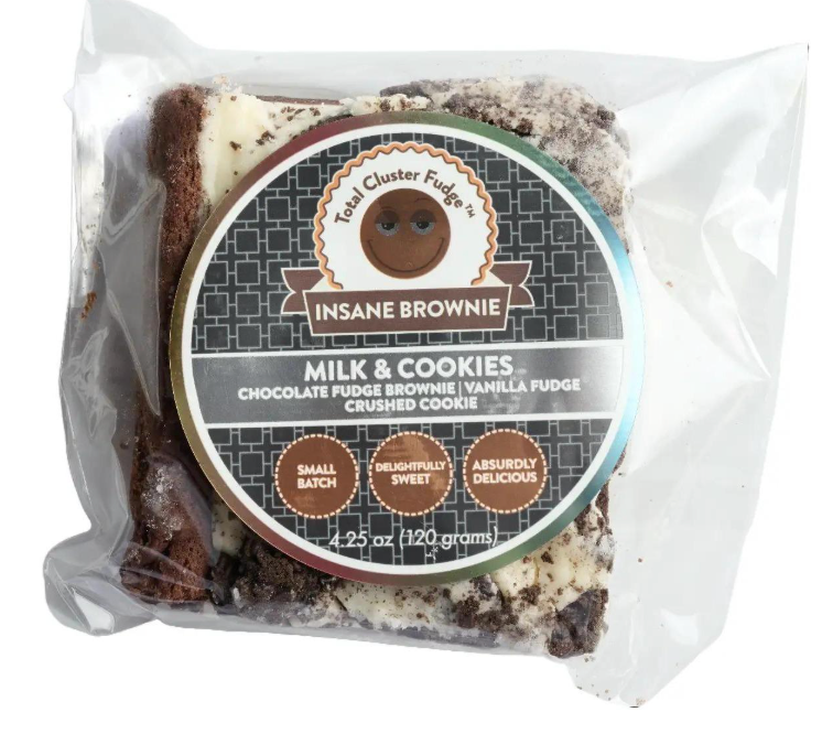 Milk & Cookies Brownie Foods Cake 3 lbs in Convenient Box Perfect for Sharing