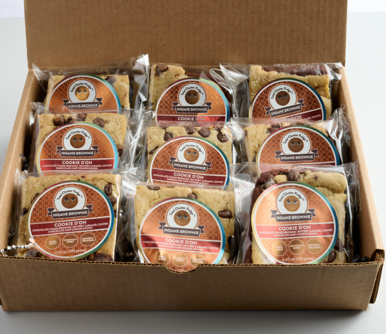 Cookie Dough Brownie Foods Cake 3 lbs in Convenient Box Perfect for Sharing