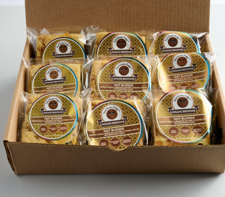 Hot Blonde Brownie Foods Cake 3 lbs in Convenient Box Perfect for Sharing