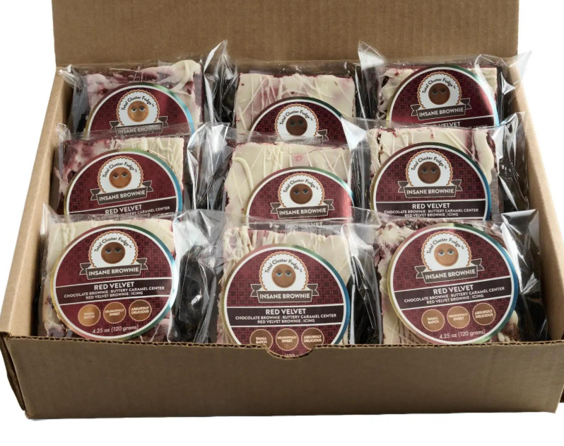Red Velvet Brownie Foods Cake 3 lbs in Convenient Box Perfect for Sharing