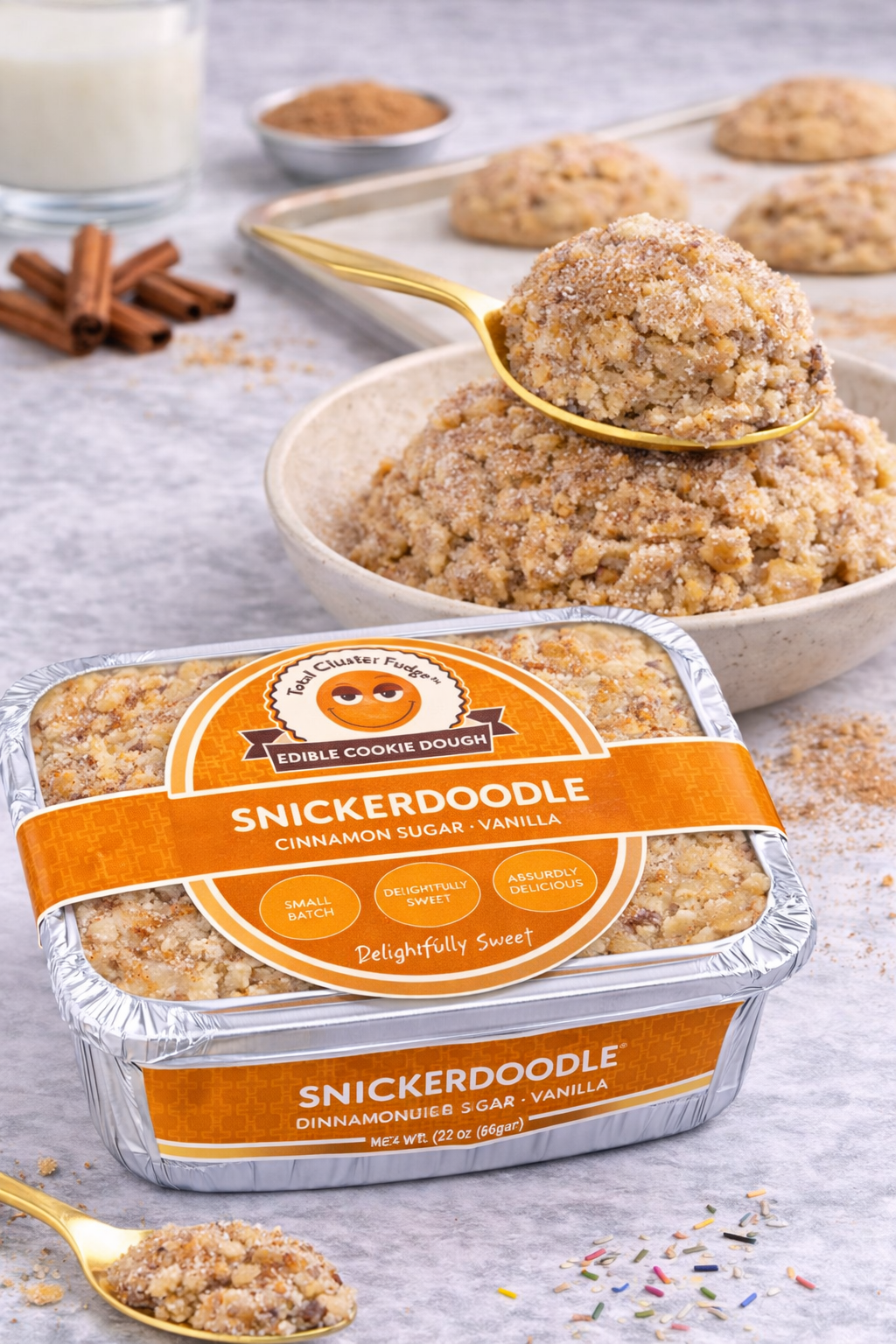 3 lbs Snickerdoodle Edible Cookie Dough Snack Sweet Flavor Dessert