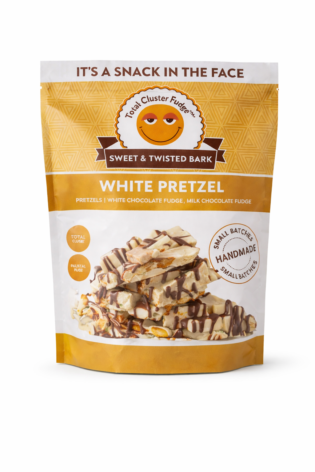 Total Cluster Fudge Sweet & Twisted Bark White Pretzel, 22 oz