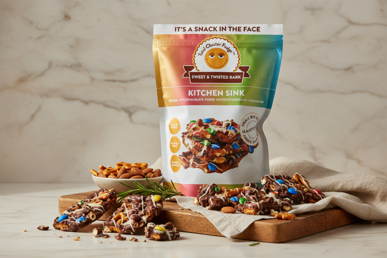 Total Cluster Fudge Sweet & Twisted Bark Kitchen Sink, 22 oz